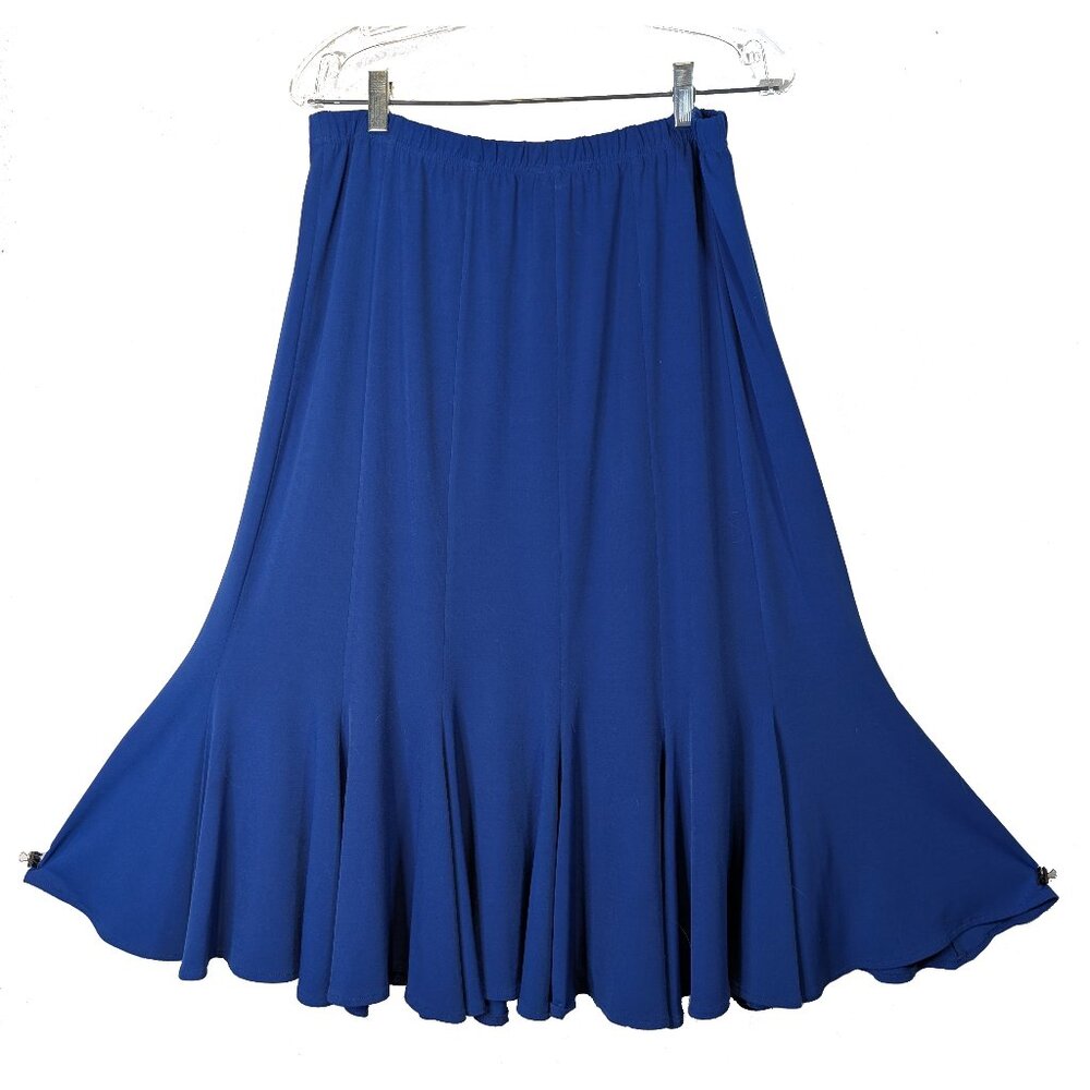 Blue Bellissima Mid length paneled skirt Size 14